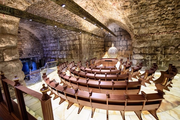 בית הכנסת במנהרות הכותל - ירושלים