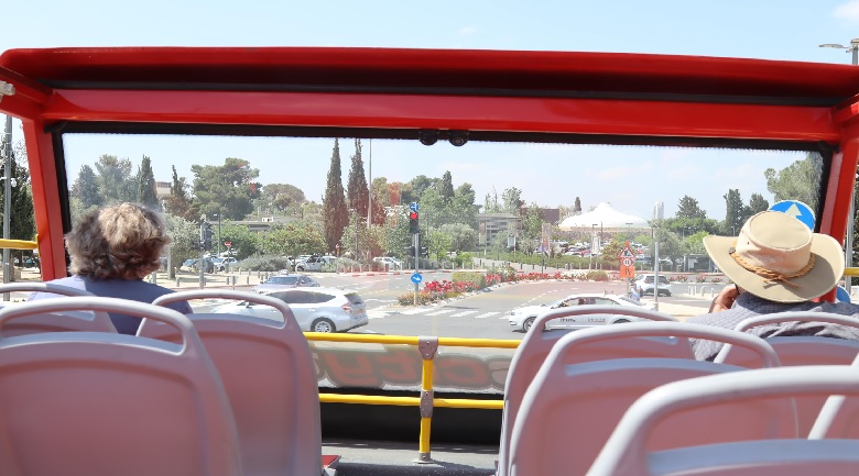 אוטובוס הדו-קומתי האדום בירושלים Red Bus City Tours